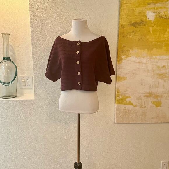 NWOT Free People Beach Burgundy CropTop - Small - Picture 6 of 10